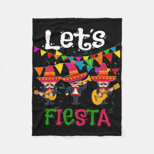 Manta Polar Fiesta Divertida Cinco De Mayo Mexicano Mariachi