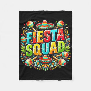 Manta Polar Fiesta Escuadrón de Camisetas Mexicanos Cinco De M