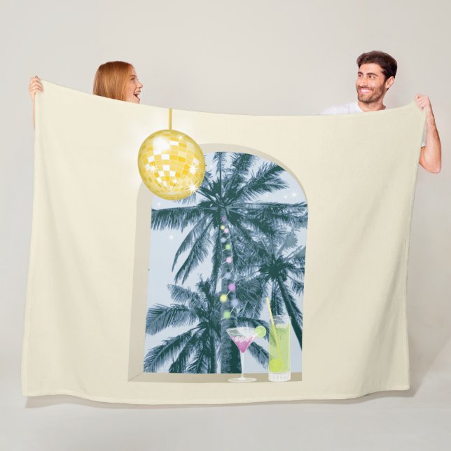 Manta Polar Fiesta ilumina cócteles Disco palmas de bola en am (In situ)