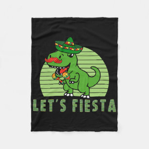 Manta Polar Fiesta mexicana Dino Trex Cinco De Mayo Toddl