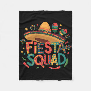 Manta Polar Fiesta Squad Cinco De Mayo Fiesta Mexicana Para Ho