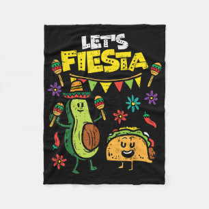 Manta Polar Fiesta Taco Aguacate Funny Cinco De Mayo Mexicano