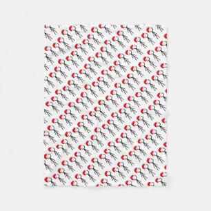 Manta Polar Figura de stick Santa Blanket