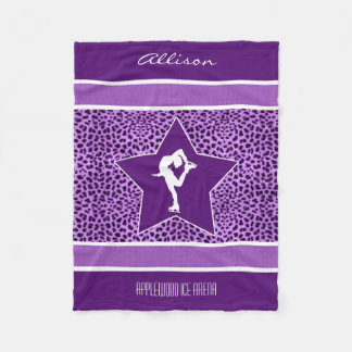 Manta Polar Figura patinador con la impresión y el monograma