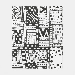 Manta Polar Figuras abstractas indias inspiradas