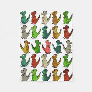 Manta Polar Filas de T-Rex Fleece Blanket