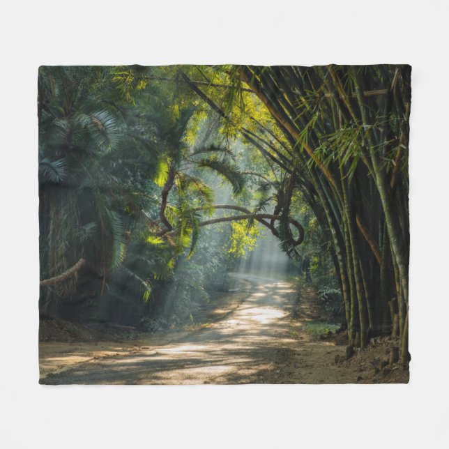 Manta Polar Filas del bambú (Frente (Horizontal))