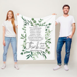 Manta Polar Filipinas 4:8 Lo que sea Noble Eucalipto