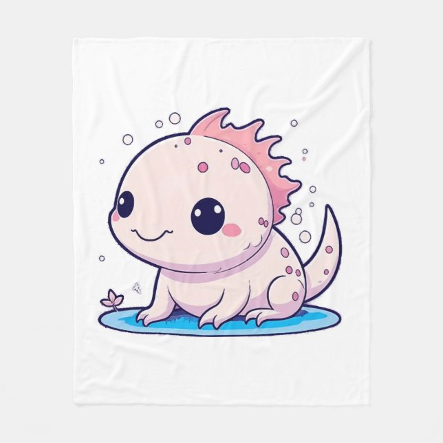 Manta Polar filósofo ajolote lindo (Anverso)