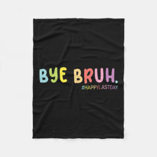 Manta Polar Fin Retro del Año Escolar Feliz Día Pasado Bru De