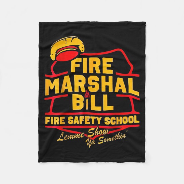 Manta Polar Fire Marshal Bill Safety School Funny Firefighter  (Anverso)