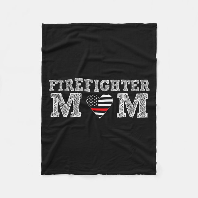 Manta Polar Firefighter Mom Fireman Gift Proud Firefighter Quo (Anverso)