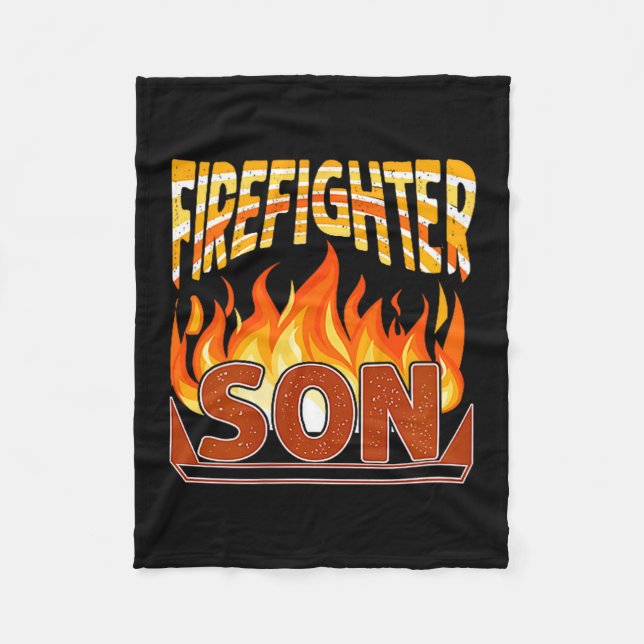 Manta Polar Firefighter Son Fireman Gift Proud Firefighter Quo (Anverso)