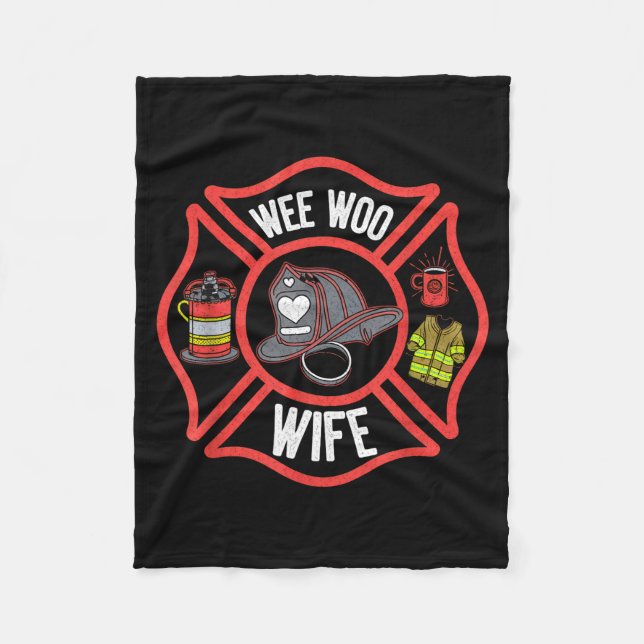 Manta Polar Firefighter Wife Uniform Fireman Fire Department  (Anverso)