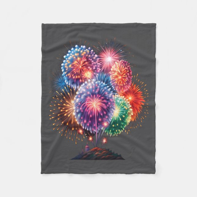 Manta Polar Fireworks New Year's Eve Party Long Sleeve  (Anverso)