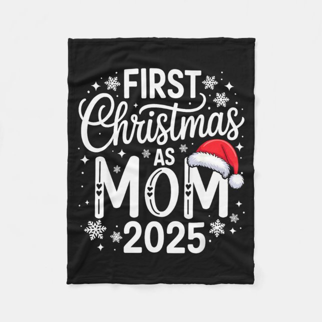 Manta Polar First Christmas As Mom 2025 Matching Family Holida (Anverso)