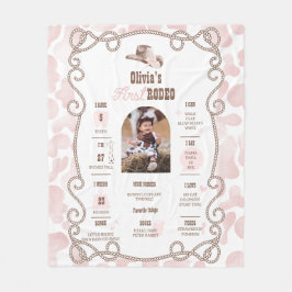 Manta Polar First Rodeo 1st Birthday Milestone Sign 