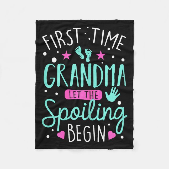Manta Polar First Time Grandma Let The Siling Begin Funny Gran (Anverso)