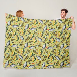 Manta Polar Fish Floats Hooks Angler Watercolor Sports Fishing