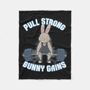 Manta Polar Fitness Bunny Bodybuilder Tira de ganancia conyuga