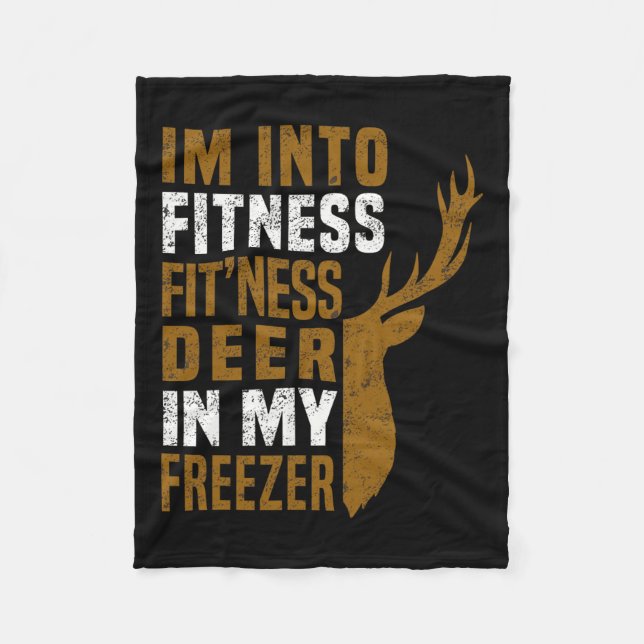 Manta Polar Fitness Deer In My Freezer Funny Deer Hunting Dad (Anverso)