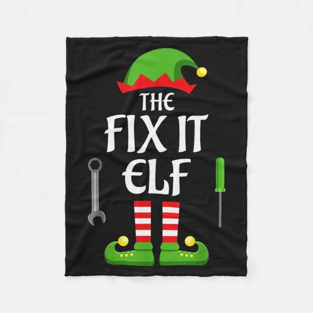 Manta Polar Fix It Elf Family Matching Group Christmas  (Anverso)