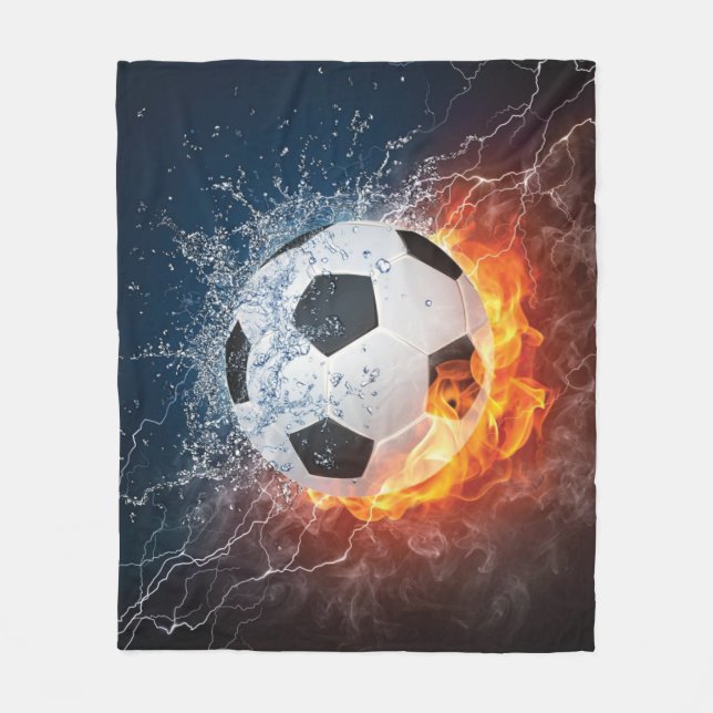 Manta Polar Flamante Cojín decorativo de fútbol/baloncesto de  (Anverso)