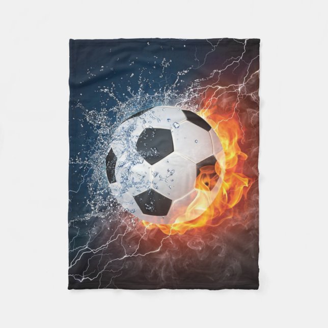 Manta Polar Flamante Cojín decorativo de fútbol/baloncesto de  (Anverso)