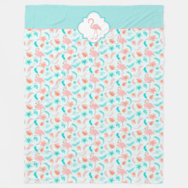 Manta Polar Flamenco del rosa del modelo del hibisco