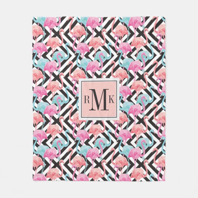 Manta Polar Flamencos en modelo intrépido del diseño (Anverso)