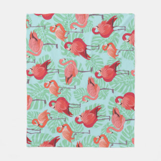 Manta Polar Flamencos rosados: Patrón exótico sin foco.