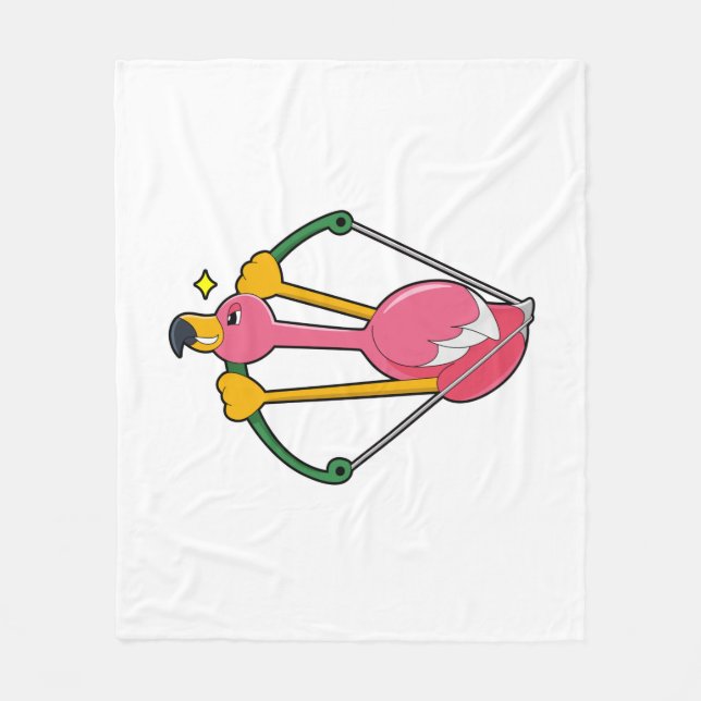 Manta Polar Flamingo como flecha con arco (Anverso)