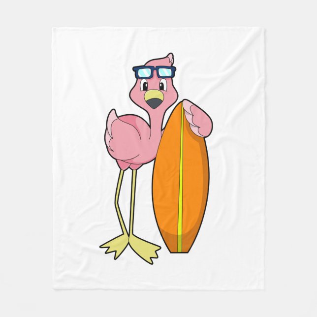 Manta Polar Flamingo como surfista con Surfboard.PNG (Anverso)