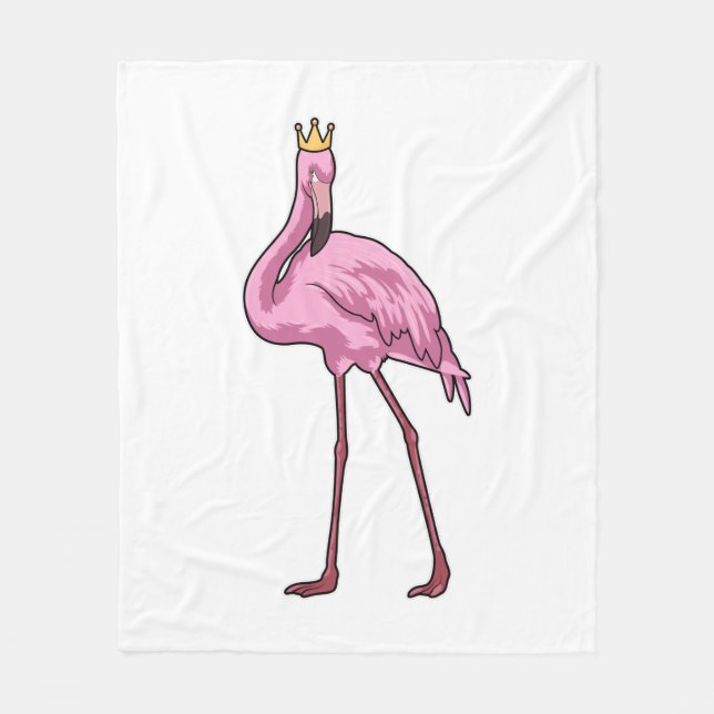 Manta Polar Flamingo con corona (Anverso)