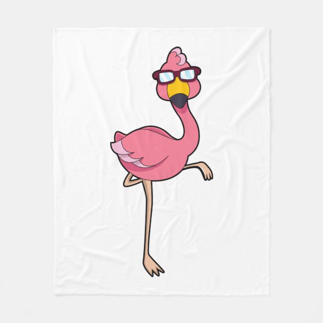 Manta Polar Flamingo con gafas de sol (Anverso)
