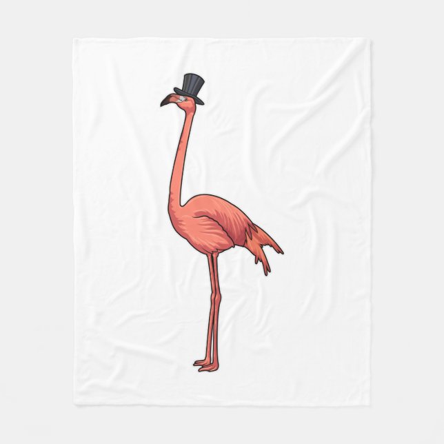 Manta Polar Flamingo con Gorra (Anverso)