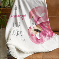 Flamingo De Color Rosa Exótico Moderno Con Cita