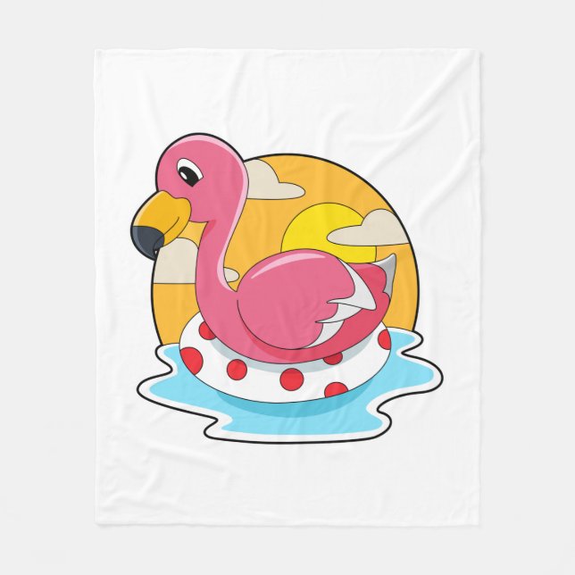 Manta Polar Flamingo en Natación con Vida (Anverso)