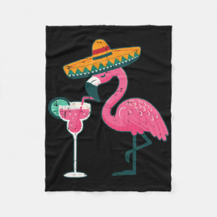 Manta Polar Flamingo mexicano Sombrero Cinco De Mayo Fiesta