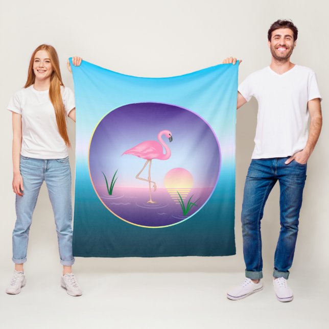 Manta Polar Flamingo rosa (In situ)
