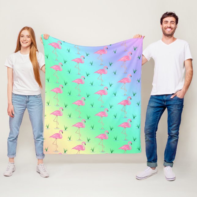 Manta Polar Flamingo rosa (In situ)