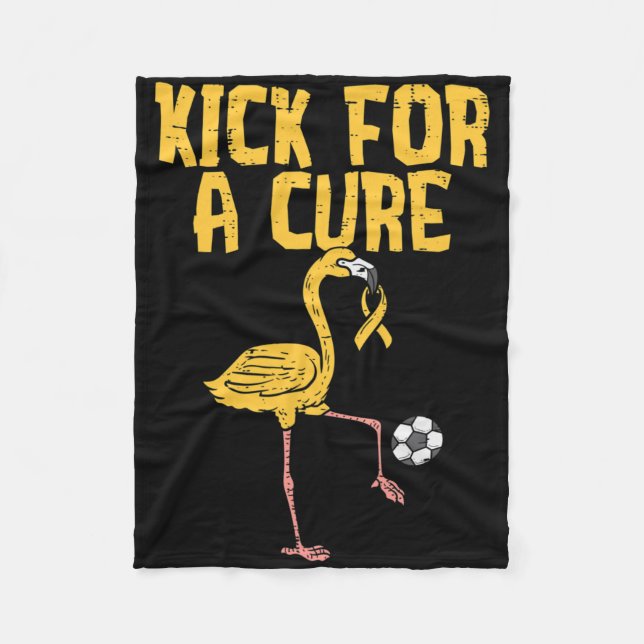Manta Polar Flamingo Soccer Kick For A Cure Childhood Cancer A (Anverso)