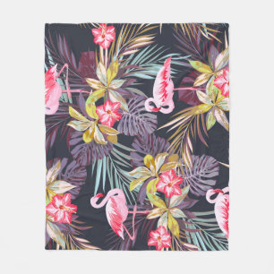 Manta Polar Flamingo Tropical: Patrón veraniego sin foco