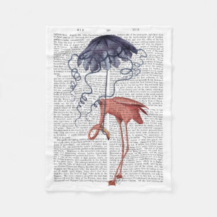 Manta Polar Flamingo y Parasol