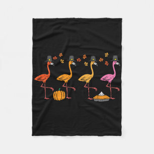 Manta Polar Flamingos Flamingos Gracioso Caída Ave Otoño