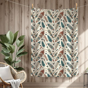 Manta Polar flecha de las plumas étnicas autóctonas de Boho Au