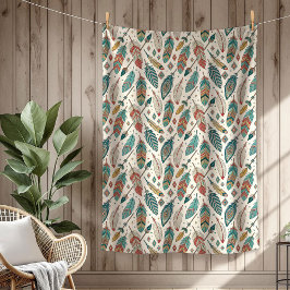 Manta Polar flecha de las plumas étnicas autóctonas de Boho Au