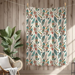 Manta Polar flecha de las plumas étnicas autóctonas de Boho Au