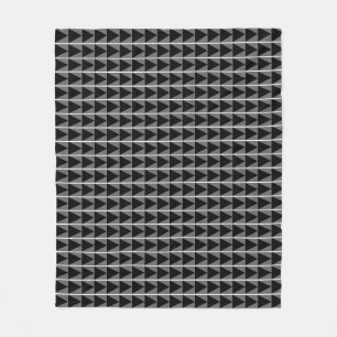 Manta Polar Flecha de Obsidiana, Minimalista Geométrico Negro
