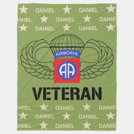 Manta Polar Fleece Airborne Veteran Custom Name